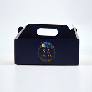 Cajas de Embalaje de Papel Reciclable con Logotipo Personalizado, para Panadería, Donas, Pasteles, Postres, Portátiles - Product Image 3