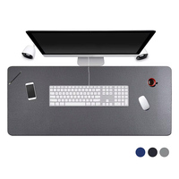 Nouvel arrivage de tapis de souris double en cuir Tapis de bureau à motif personnalisé Grand tapis de bureau Tapis de souris de jeu Logo personnalisé Vente en gros
