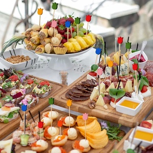 Palillos de Cóctel de Bambú Tulipán para Aperitivos, Palillos de Bambú Desechables Elegantes para Decoración de Fiestas de <span class=keywords><strong>Primavera</strong></span> y Verano - Product Image 5