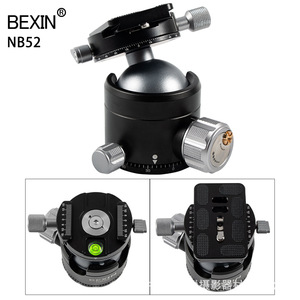 Bexin Ball Head <b>Tripod</b> Mount 52mm Professional Digital Camera Aluminum Alloy Knob Lock Portable - Product Image 4