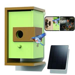 Yeni Sıcak Kuş Yemliği Daquan Papağan Yuvası Üreme Kutusu Ahşap Çevre Dostu Dış Mekan Süs Kuşları Dikdörtgen Modern Zeka - Product Image 4