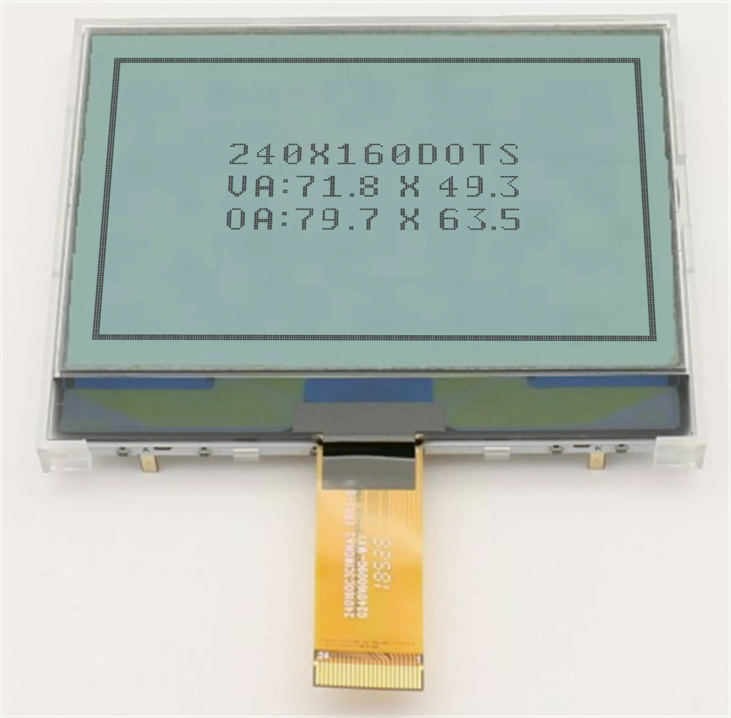 graphic lcd display 240X160 Dot matrix 24 Pin FPC 8 bit Parallel 3.3V LCD Display Module 240160 White LED Backlight fog lcd