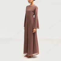 Abaya 2026 Nouvelle Collection Dubaï Abaya Femmes Robe Vêtements pour femmes avec lien à nouer à l'arrière Vêtements islamiques Abaya Robe musulmane pour femmes