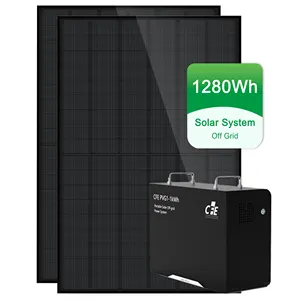Lifepo4 200ah太阳能储能系统光伏a级太阳能电池板系统家用电源
