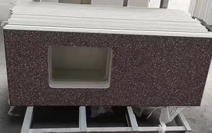 Simpson sản xuất Sparkle Nâu <span class=keywords><strong>Countertop</strong></span> trang trí nhân tạo hạt slab đá thạch anh nhà bếp <span class=keywords><strong>Quartz</strong></span> slab - Product Image 3