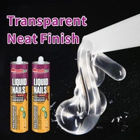 Colle silicone liquide transparente multi-usages à séchage rapide, super résistante, étanche pour extérieur, adhésif sans clou pour bois - Vente en gros