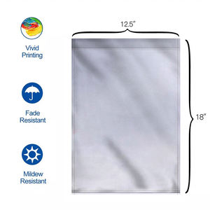 Индивидуальная Классическая монограмма Садовый флаг 12*18 дюймов двухсторонняя печать на открытом воздухе украшение газона Буква S Садовый флаг - Product Image 5