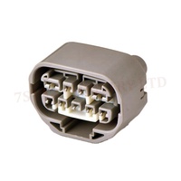 Adaptateur électrique automobile 7S092B-9-21 à 9 broches mâle gris avec contacts en laiton 12V et fils scellés, fabriqué en Chine
