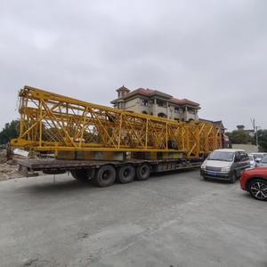 Grue de 6 tonnes, flèche de 60 mètres, hauteur de levage de 40 mètres, capacité frontale de 1,3 tonne, composants principaux PLC et boîte de vitesses, moteur, pompe, moteur électrique - Product Image 1