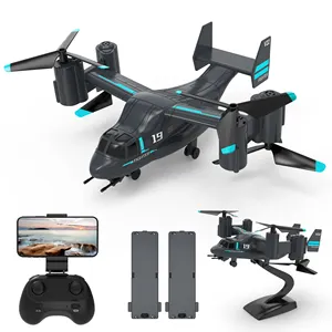 2 in 1 aircraft 720p camera drone airplane headless mode fixed height rolling stunt airplane video shooting helicopter rc