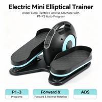 Elektrischer Mini-Ellipsentrainer aus Stahl & Kunststoff mit Automatischem Programm, Vorwärts- und Rückwärtsrotation für Heimfitness-Workout