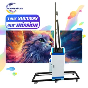 3d Wall Printer Painting Machine Automatic Mural Vertical Printer Unlimited Material Wall Glass Painting