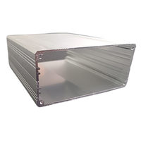 Boîtier de commande pour PCB électronique extrudé en alliage 6063 personnalisable Corps divisé Plaques d'extrémité usinées IP54 Boîtier SMP Argent