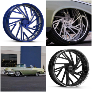 ล้อแม็กซ์ RCSR ขนาด 22 24 26 28 นิ้ว PCD 6x139.7 ล้อฟอร์จ สีเงิน ทอง ชมพู ดำ ลายห้าก้าน สำหรับรถ <span class=keywords><strong>Porsche</strong></span> 911 - Product Image 6