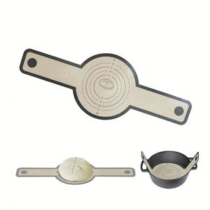 Non-stick Heat Resistant Reusable <b>Silicone</b> <b>Baking</b> Mats <b>Silicone</b> Bread Sling With extra Long Handles for Dutch Oven - Product Image 6