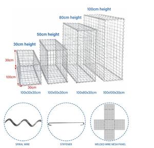 <span class=keywords><strong>Panier</strong></span> de clôture en gabion Mur de soutènement galvanisé à chaud soudé 1.7x0.5x0.5m <span class=keywords><strong>Portugal</strong></span> Vineyard Terrace - Product Image 5