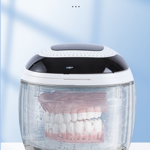 Nettoyeur ultrasonique dentaire portable professionnel avec réservoir en acier inoxydable 304 de 180 ml, séchage par lumière UV LED pour bijoux et prothèses dentaires - Product Image 4