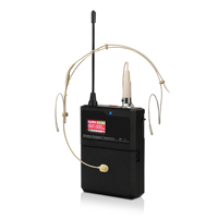 Microphone-casque sans fil UHF, prend en charge les configurations multicanal 1-vers-2, 1-vers-4 et 1-vers-8, avec bandes de fréquences réglables
