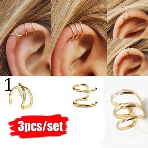 Canner — boucles d'oreilles pour femmes, bijoux à la mode, croisé, manchette, plaqué or, simple, <span class=keywords><strong>Piercing</strong></span>, 2021 - Product Image 2