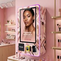 Mesin Vending Layar Sentuh Pintar 32 Inci Sistem Android Manajemen Jarak Jauh Dispenser Kosmetik Kecantikan Minuman