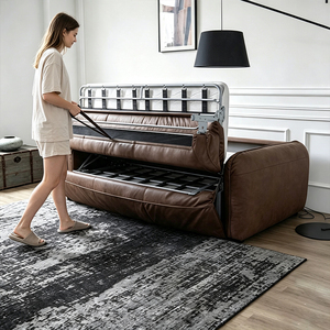 Sofá <span class=keywords><strong>Cama</strong></span> Plegable Moderno Americano, Sofá <span class=keywords><strong>Cama</strong></span> Doble Convertible, Sofá Reclinable de Lujo para el Hogar, Sofá <span class=keywords><strong>Cama</strong></span> Plegable de 2 Plazas para Sala de Estar - Product Image 4