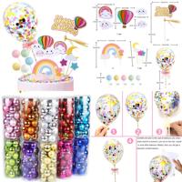 Boules de gâteau en plastique à succès pour la décoration de gâteaux d'anniversaire et de remise de diplôme, fausses boules dorées brillantes et scintillantes, fournitures de décoration