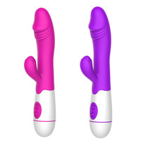 Großhandel 30 Modi Silikon Realistische Dildo Kaninchen Weibliche Vagina G-Punkt Adult Sexspielzeug Dildo Clit Vibrator Für Frauen Frau