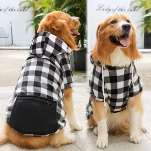 Vêtements d'hiver à poche zippée à carreaux pour chiens et chats de petite, moyenne et grande taille, sweat-shirt Teddy <span class=keywords><strong>Fadou</strong></span> - Product Image 4