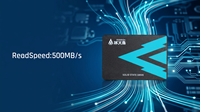 KANAGA SSD SATA 3 da 1TB 2.5" 500MB/s 3D TLC NAND Disco Rigido Interno ad Alta Velocità per PC Laptop Computer Desktop