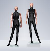 Nouveau design 2024, mannequin féminin en or rose chromé, grande taille, mannequin féminin en plaqué, mannequin pour la vente