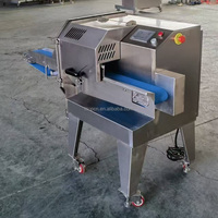 Machine automatique à trancher le prosciutto, le salami, le bacon, le bœuf cuit et le ventre de porc avec convoyeur à vitesse réglable