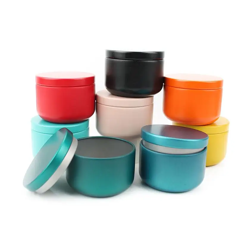 60ml 2oz Mini Empty Round Tin Jar Tea Tins Food Storage Container for Loose tea, Coffee, Candy, Spice, Gift and Crafts