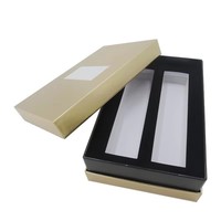 Boîtes cadeaux rigides en carton, papier et mousse pour montres, parfums, cosmétiques, soins de la peau, produits de santé, avec couvercle amovible et col.