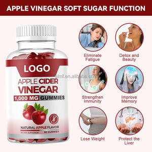 Integratore Alimentare Naturale al Gusto di Mela 1000mg Senza Glutine 60 Gomme per il Supporto Digestivo all'Aceto di Sidro di Mela - Product Image 4