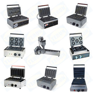 Antiadherente eléctrico 110V 220V Waffle Stick Maker árbol de Navidad forma de árbol de pino máquina de pastel de magdalenas - Product Image 5