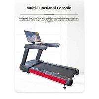 Tapis roulant intelligent commercial avec écran tactile de 32 pouces, moteur de 7,0 CV, vitesse de 1 à 20 km/h, capacité de charge de 180 kg