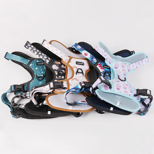 Coleira grande para cachorro, coleira peitoral para segurança automotiva, para atacado, sem puxar, ajustável, oxford, macia - Product Image 5