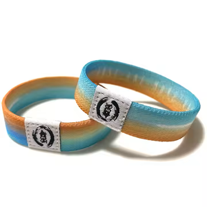 Bracelet en polyester avec logo personnalisé |   Bracelet extensible en tissu élastique Spandex à sublimation pour festival <span class=keywords><strong>de</strong></span> <span class=keywords><strong>musique</strong></span> - Product Image 5