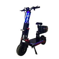 Vente en gros d'usine, scooter électrique pliable à deux moteurs 72V 8000W, batterie 30-100AH, autonomie 60-300km, pneus de rue de 13 pouces, démarrage NFC