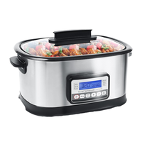 Multi-cuiseur programmable 12 en 1 de 8 pintes pour mijoteuse, cuire le riz, faire sauter, vapeur, contrôle numérique, couvercle en verre, acier inoxydable