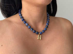 Collar de Cuentas de Piedra <span class=keywords><strong>Natural</strong></span> de Colores de 12mm de Gran Venta, Lindo Eslabón de Cristal para Clavícula, Regalo de Verano que no se Desvanece para Ocasiones Estivales - Product Image 6