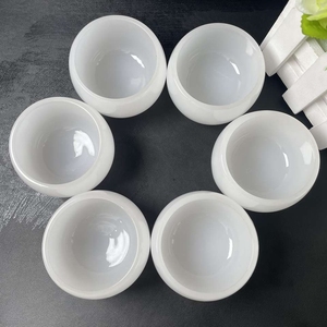 Wholesale <strong>Cheap</strong> Crystals Healing Quartz Teacup <strong>Stones</strong> White <strong>Jade</strong> Crystal Bowl Folk Crafts for Decoration - Product Image 1