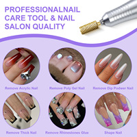 Haute qualité haut rond grand baril carbure d'or fraise manucure ongles forets