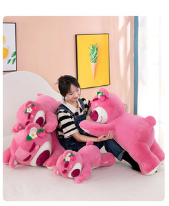 Bán buôn bán lớn màu hồng gấu Đồ chơi sang trọng siêu mềm Kawaii động vật peluche với PP bông điền Quà Tặng - Product Image 5