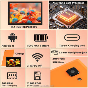 Tablet PC al por Mayor, Android 15.0, 10 Pulgadas, CPU A537, 4GB+4GB RAM, 128GB ROM, WiFi6, Modelo 2026 - Product Image 4