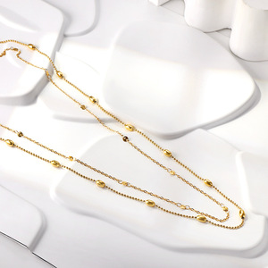 Double Layer Waist Chain Stainless Steel Gold Color <b>Beach</b> Body Jewelry Fashion <b>Accessory</b> - Product Image 3