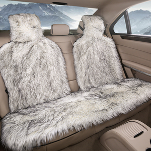 Accesorios de <span class=keywords><strong>Interior</strong></span> de coche, funda de asiento, fundas de asiento de coche universales de piel larga Artificial suave para <span class=keywords><strong>Lada</strong></span>/Volkswagen/Tesla - Product Image 5