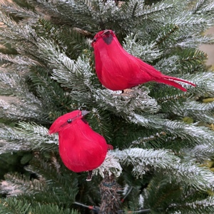 2020 nuevo producto decoración de Navidad árbol de Navidad ornamento Artificial pájaro <span class=keywords><strong>rojo</strong></span> <span class=keywords><strong>cardenal</strong></span> - Product Image 4