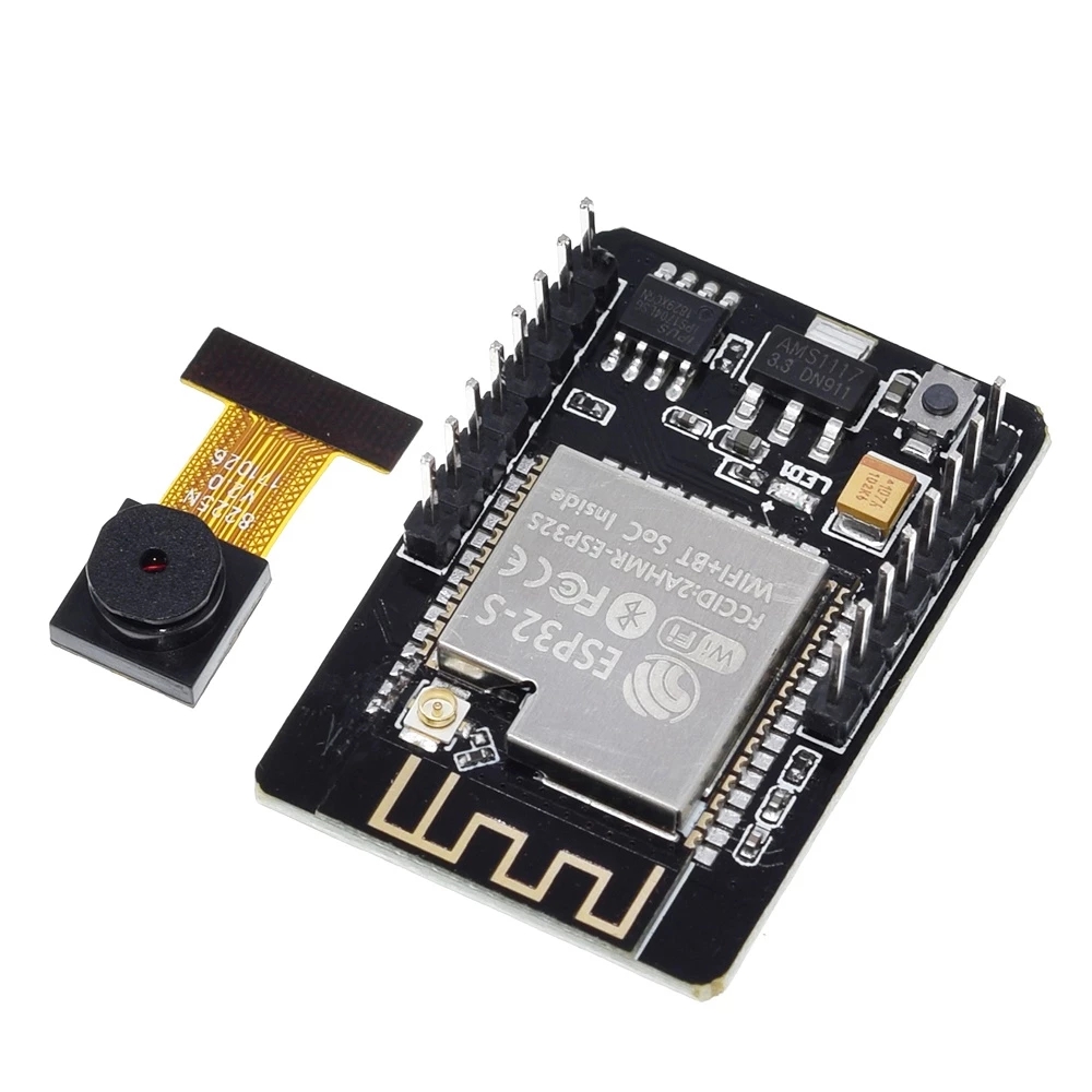 ESP32-CAM WiFi + bluetooth Module Caméra Module Développement ESP32 avec Caméra Module OV2640 2MP et Antenne esp32 cam
