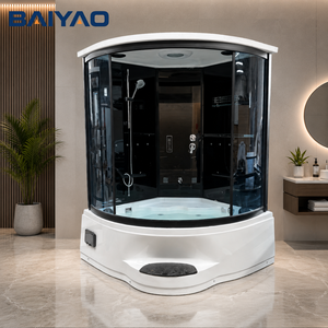 2025 Neues Design Dampf duschkabine Yacuzzi Spa 2 Personen Bubble <span class=keywords><strong>Buth</strong></span> LED-Leuchten Whirlpool Badewanne Badezimmer Bad Dampf duschkabine - Product Image 4